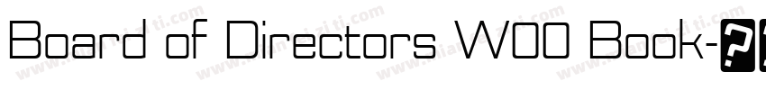 Board of Directors W00 Book字体转换